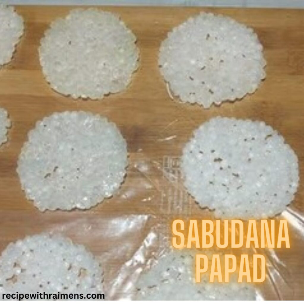 Sabudana Papad Recipe