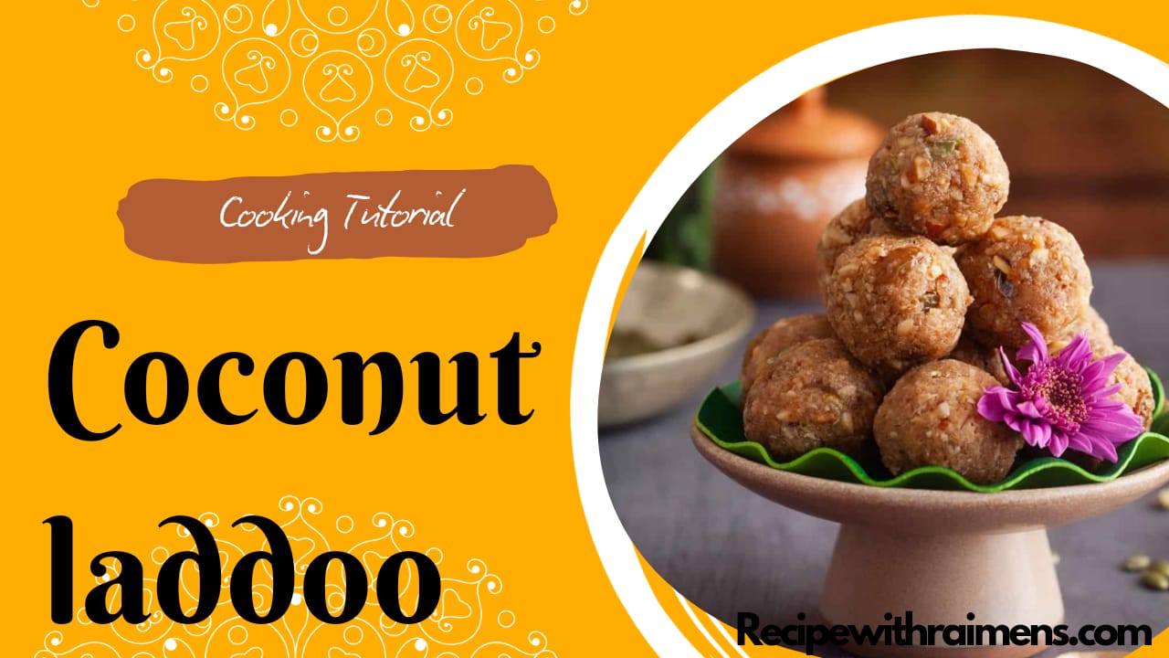 Coconut ladoo with jaggery