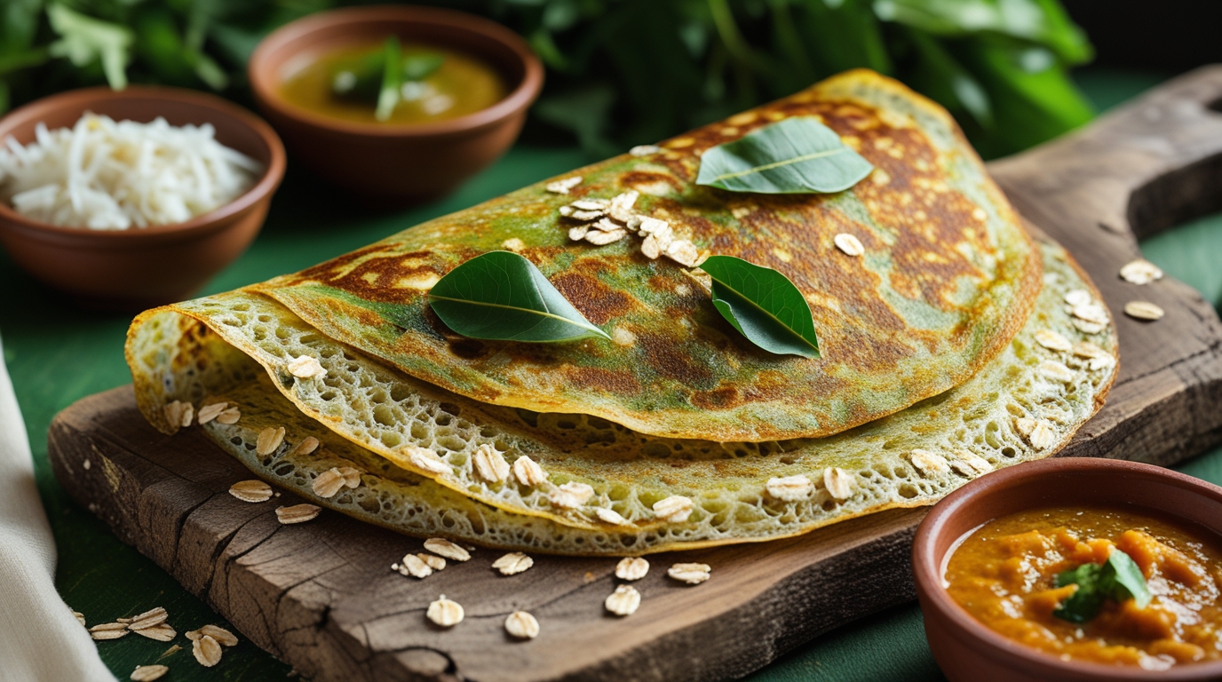 Healthy Bathua Dosa Recipe with Oats