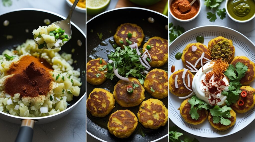 Spicy Aloo Tikki Chaat Recipe