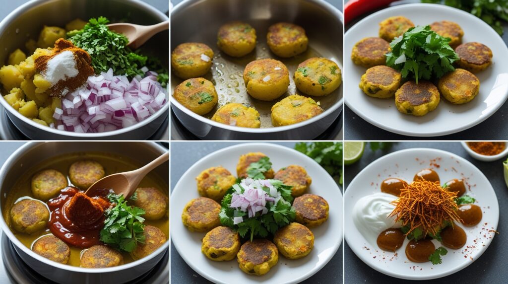 Spicy Aloo Tikki Chaat Recipe