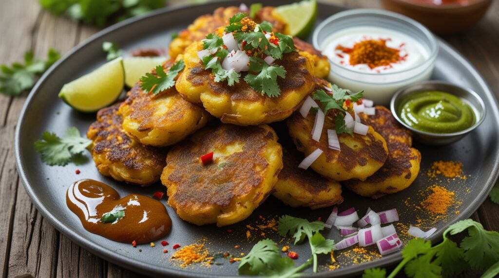 Spicy Aloo Tikki Chaat Recipe
