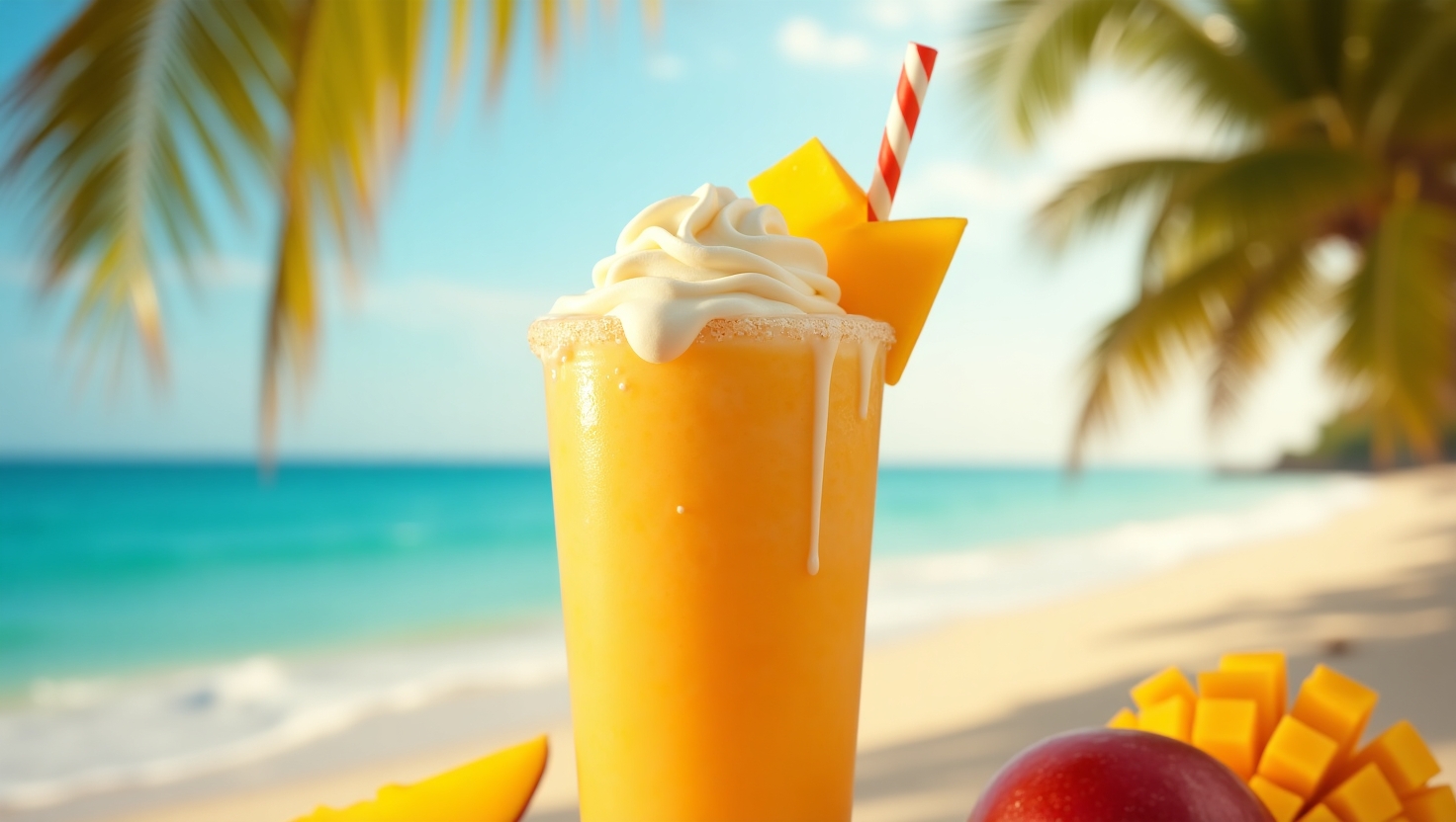 Summer special mango milkshake recipe with ice cream