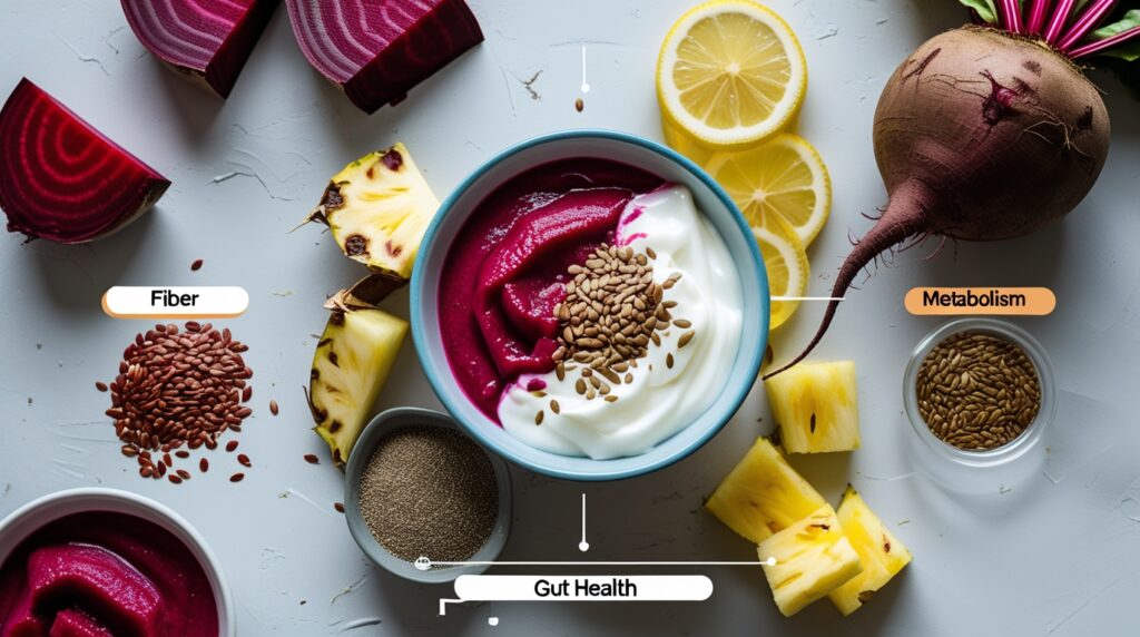 Beetroot smoothie for weight loss and digestion