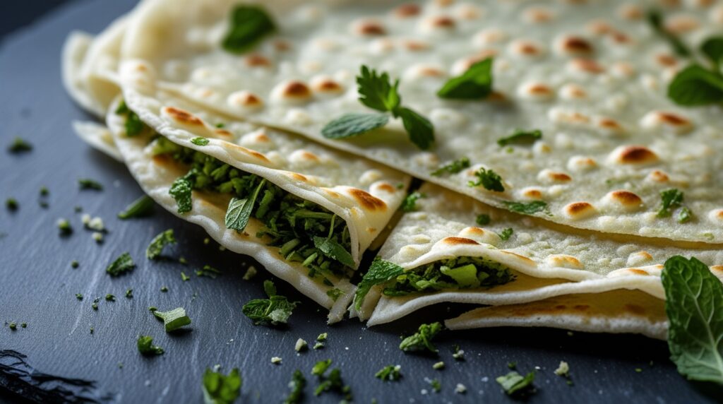 Punjabi-style Pudina Paratha recipe