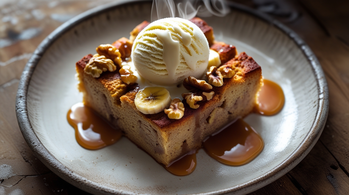 Banana bread pudding recipe