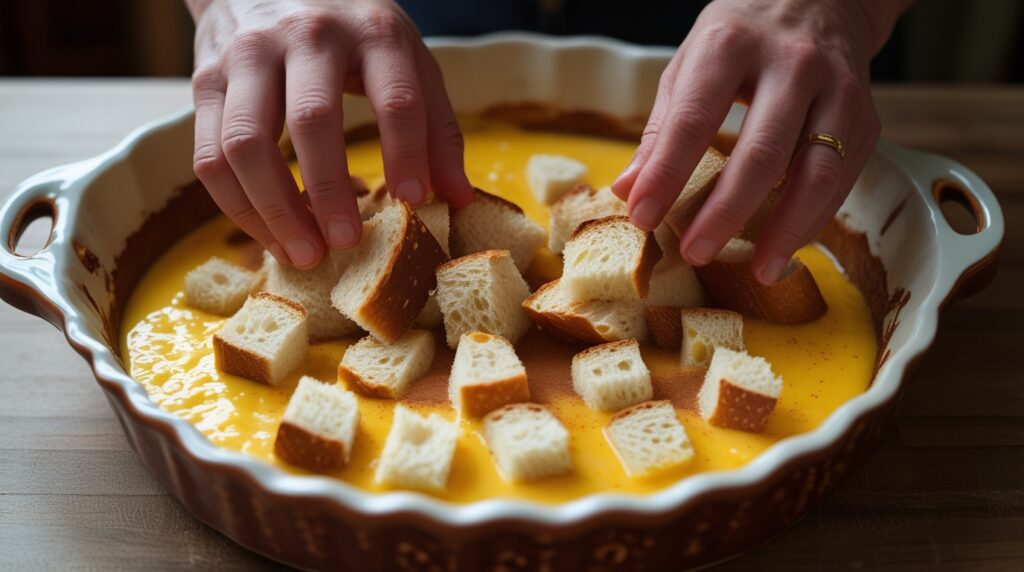 Banana bread pudding recipe