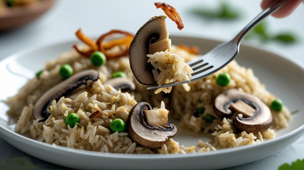 mushroom biryani recipe